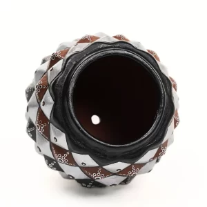 Hand Painted Dot Art Terracotta Pot
