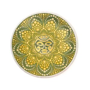 Hand Painted Māori Mandala Terracotta Wall Plate