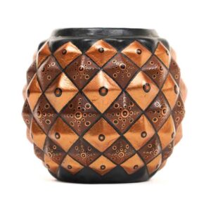 Hand Painted Dot Art Terracotta Pot