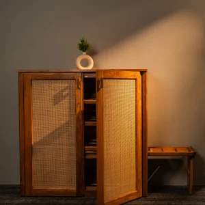 Teak Wood Shoe Rack