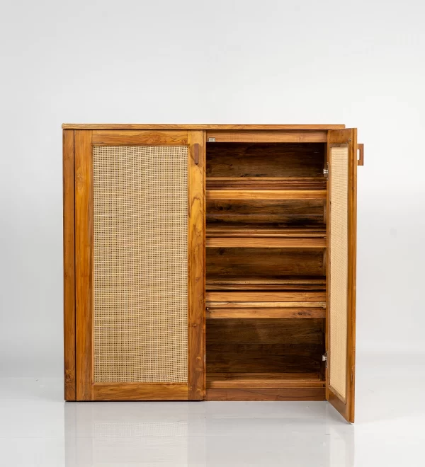 Teak Wood Shoe Rack