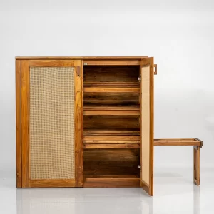 Teak Wood Shoe Rack