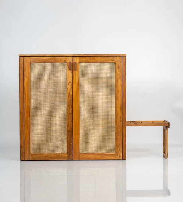 Teak Wood Shoe Rack